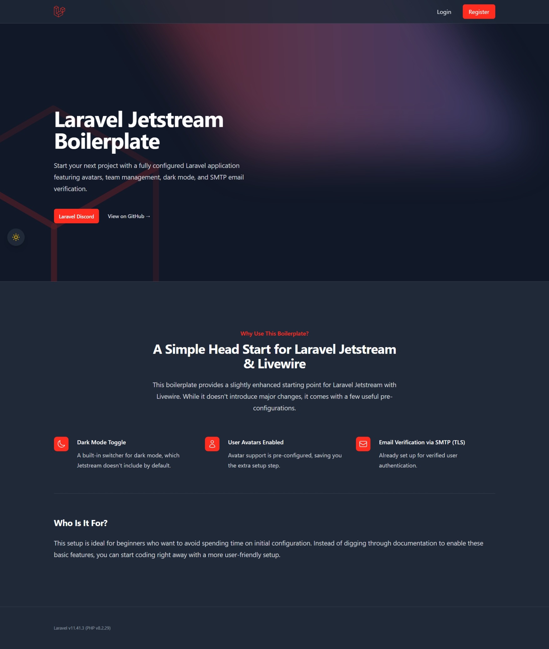 Laravel Boilerplate